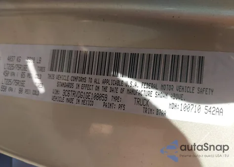 2016 Ram Promaster 2500 High Roof из США, поврежденный, VIN 3C6TRVDG1GE108059